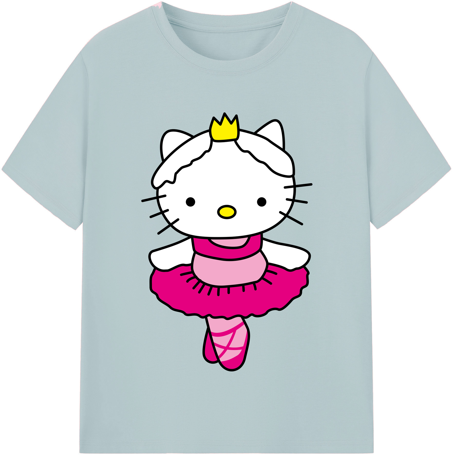 （画像用） Hello Kitty ハローキティ 綿100％半袖Tシャツ（フロントプリント）